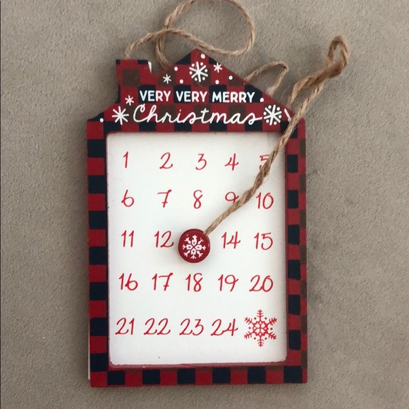 Christmas countdown magnetic calendar ornament nwt - Picture 1 of 3